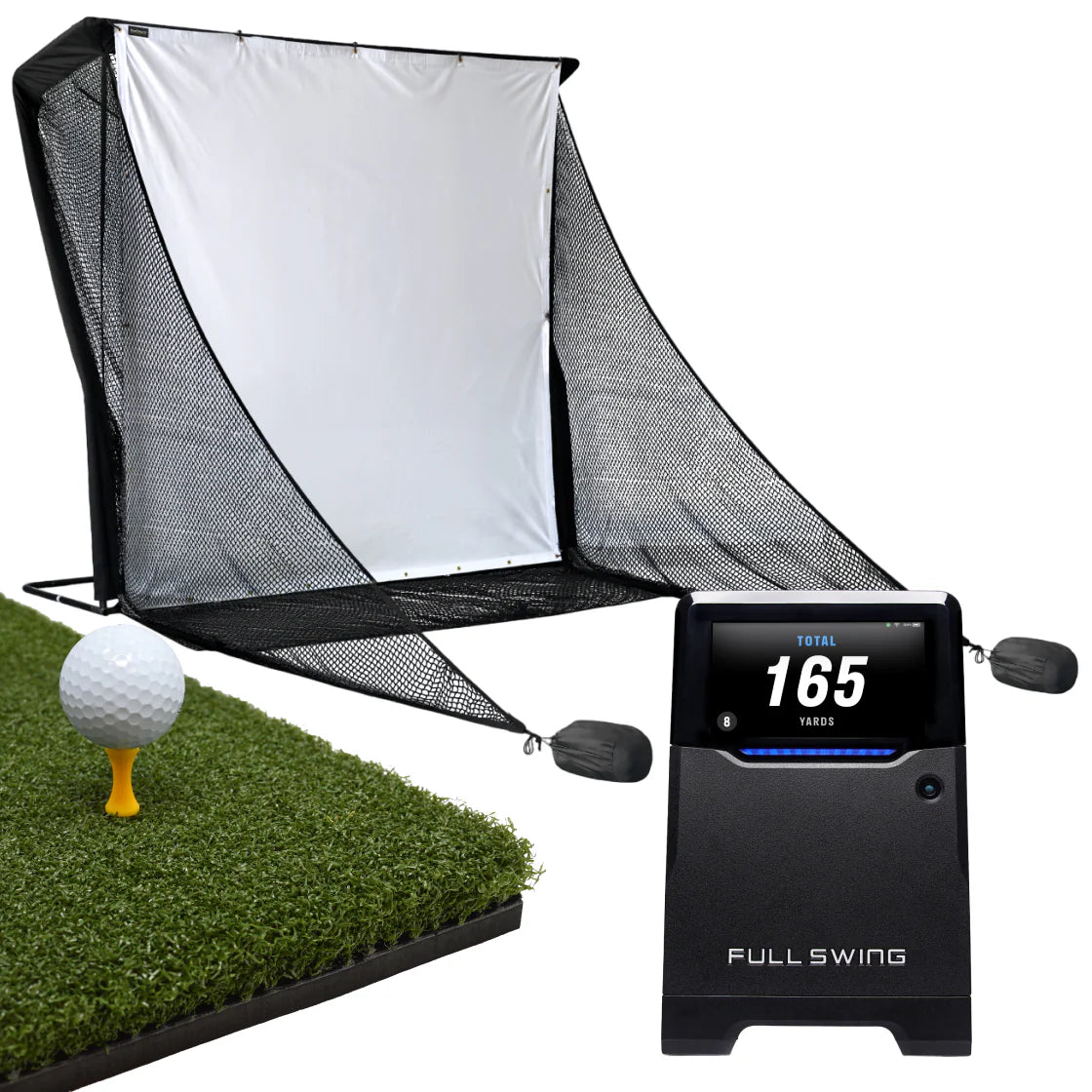 FULL SWING NET BUNDLE Net With Impact Screen Tee Turf