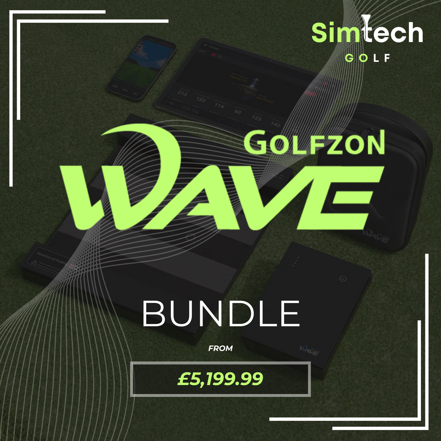 GOLFZON WAVE HOME SIMULATOR BUNDLE