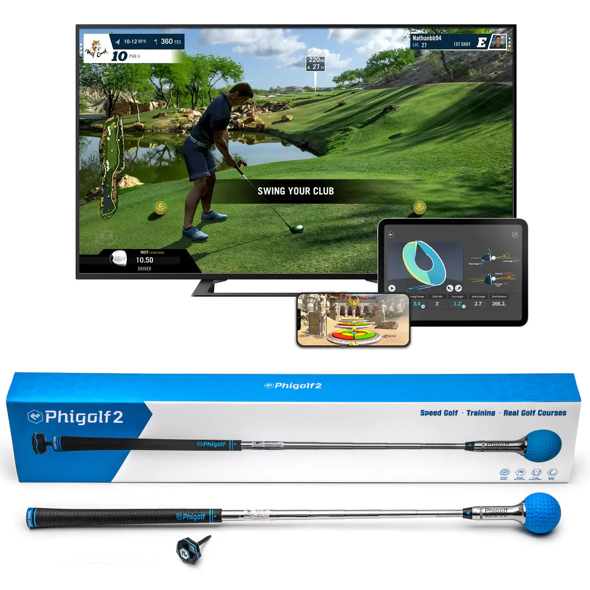 PHIGOLF 2 MOBILE & HOME SMART SIMULATOR