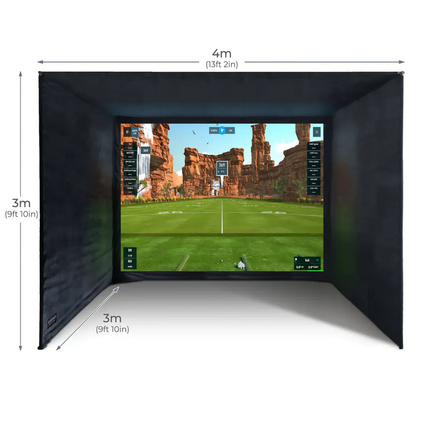 HoleOne by SimTech – Premium DIY Golf Simulator Enclosure with 4k Impact Screen