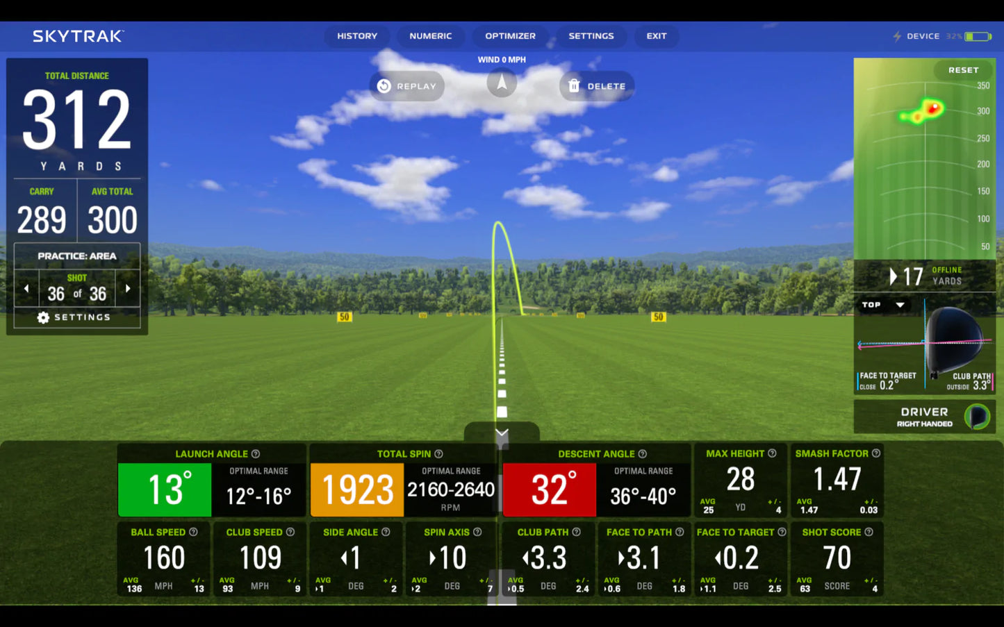 SKYTRAK+ GOLF LAUNCH MONITOR